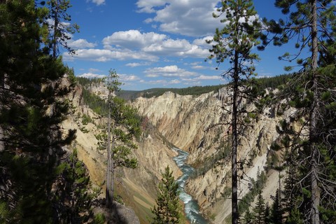 Yellowstone river - Brink of the lower falls